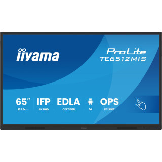 IIYAMA 65 UHD IR 40P Touch AG with Interactive Android os